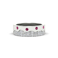 Mountain Stone Mens Wedding Ring
