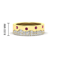 Mountain Stone Mens Wedding Ring
