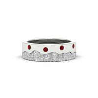 Mountain Stone Mens Wedding Ring
