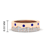 Mountain Stone Mens Wedding Ring