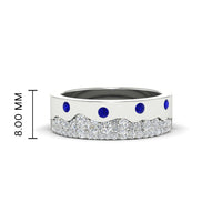 Mountain Stone Mens Wedding Ring