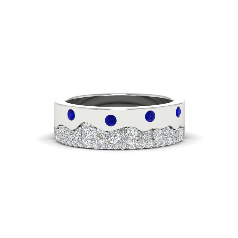 Mountain Stone Mens Wedding Ring