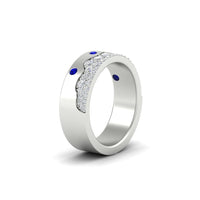 Mountain Stone Mens Wedding Ring