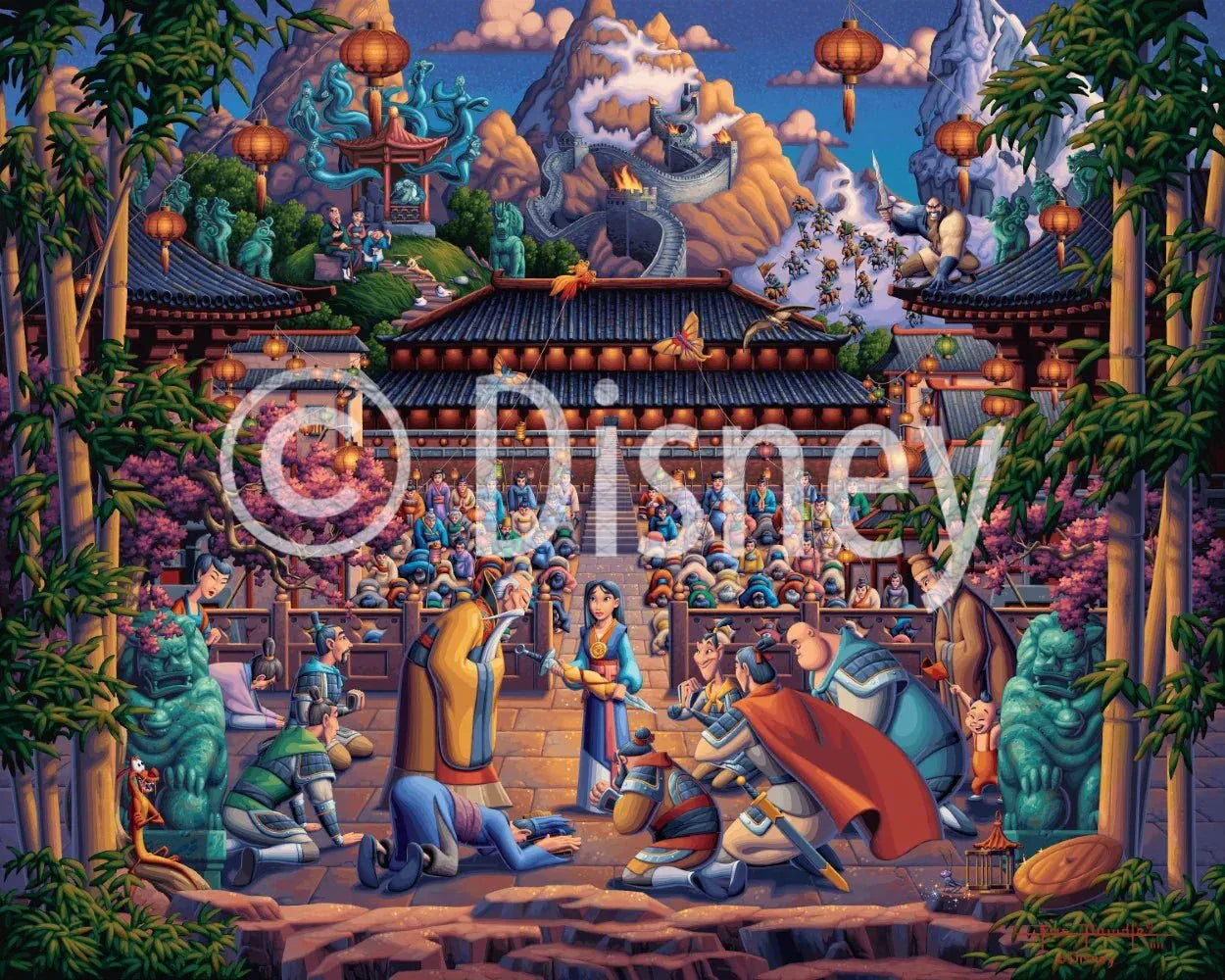 Mulan The Face in the Mirror 500 Piece Jigsaw Puzzle | Dowdle Puzzles - BIG FRENCHIES