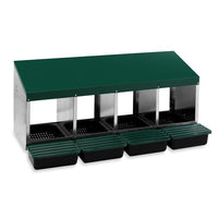 Multi-Compartment Poultry Laying Nesting Boxes with Easy-Clean Plastic Floors
