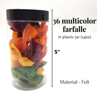 Pasta multi colored farfalle, bow tie play food - BIG FRENCHIES