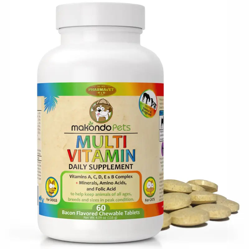 Multivitamin for Dogs & Cats. Prenatal Vitamins. 60 Tabs - BIG FRENCHIES