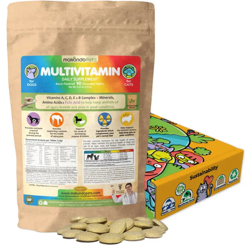 Multivitamin for Dogs & Cats. Prenatal Vitamins - BIG FRENCHIES