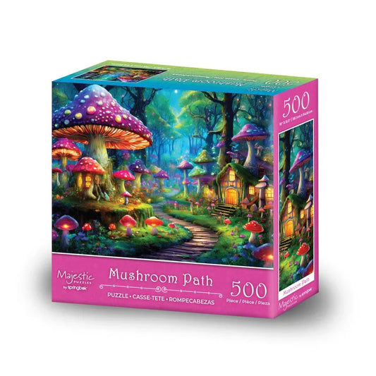 Mushroom Path 500 Piece Jigsaw Puzzle by Springbok Puzzles - BIG FRENCHIES