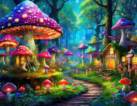 Mushroom Path 500 Piece Jigsaw Puzzle by Springbok Puzzles - BIG FRENCHIES