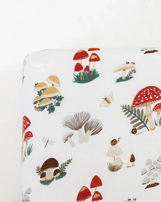 Mushroom Crib Sheet - BIG FRENCHIES