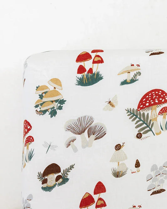 Mushroom Crib Sheet - BIG FRENCHIES