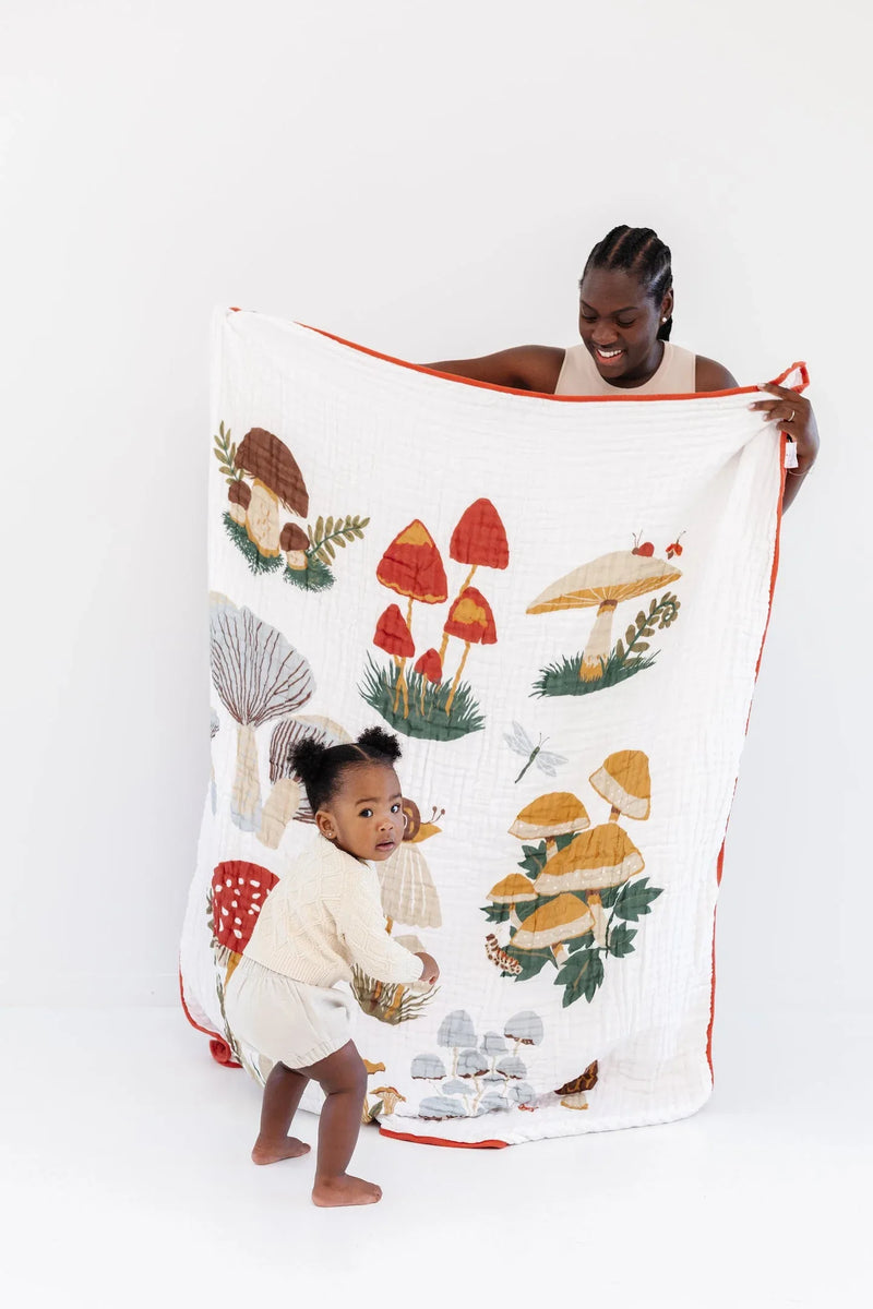 Mushroom Throw Blanket - BIG FRENCHIES