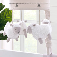 Together is Better White and Taupe Lambs Musical Mobile - BIG FRENCHIES