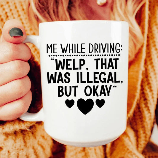 My Driving Ceramic Mug 15 oz - BIG FRENCHIES