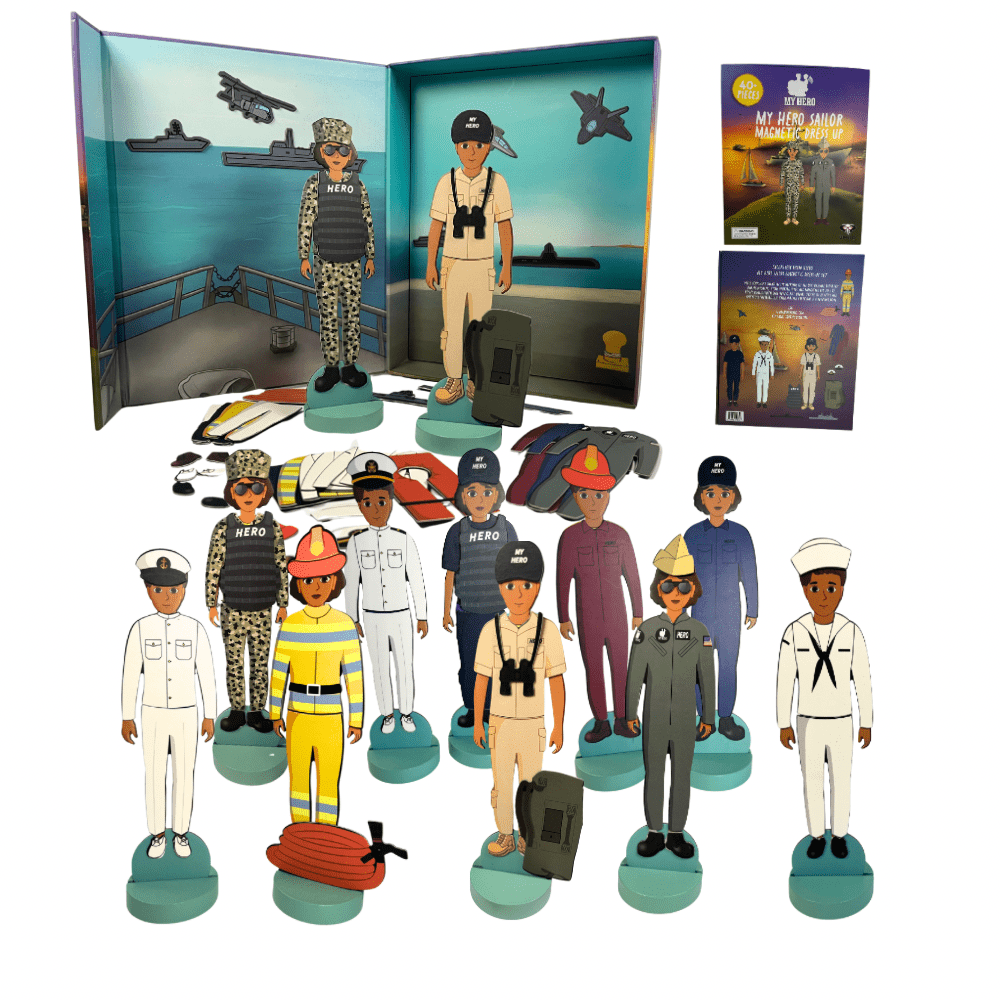 My Hero Navy Sailor Doll Set for Magnetic Playtime Fun