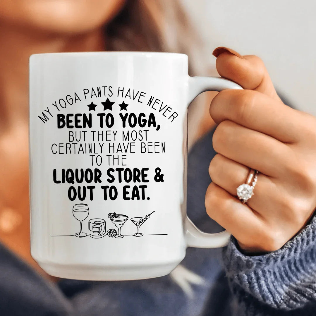 My Yoga Pants Ceramic Mug 15 oz - BIG FRENCHIES