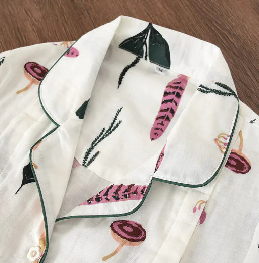 Women's Sleepwear, Maternity and Nursing Cotton Set - # BAGE211510131-NURSG