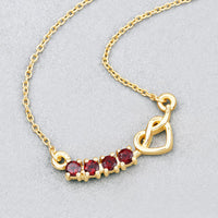 0.32 Carat Genuine Garnet .925 Sterling Silver Necklace