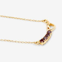 0.32 Carat Genuine Garnet .925 Sterling Silver Necklace