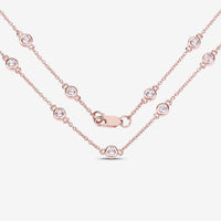 1.62 Carat Genuine Morganite .925 Sterling Silver Necklace