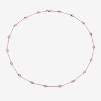 1.62 Carat Genuine Morganite .925 Sterling Silver Necklace