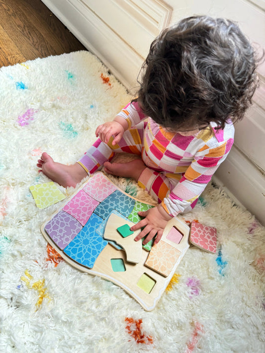 Prayer Rug SPATIAL REASONING Puzzle - BIG FRENCHIES