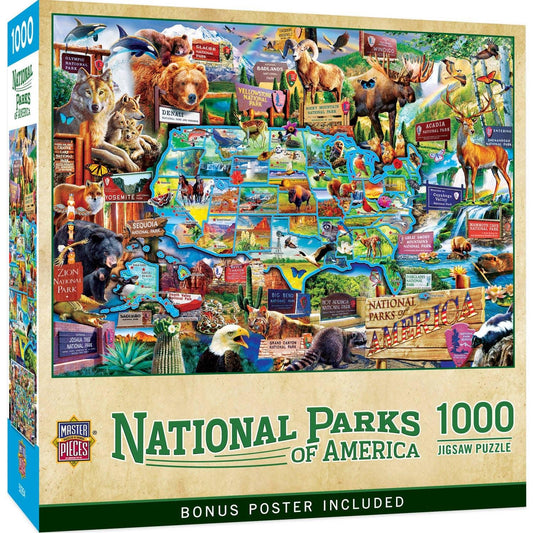 National Parks of America 1000 Piece Jigsaw Jigsaw Puzzle by Masterpieces Puzzles - BIG FRENCHIES