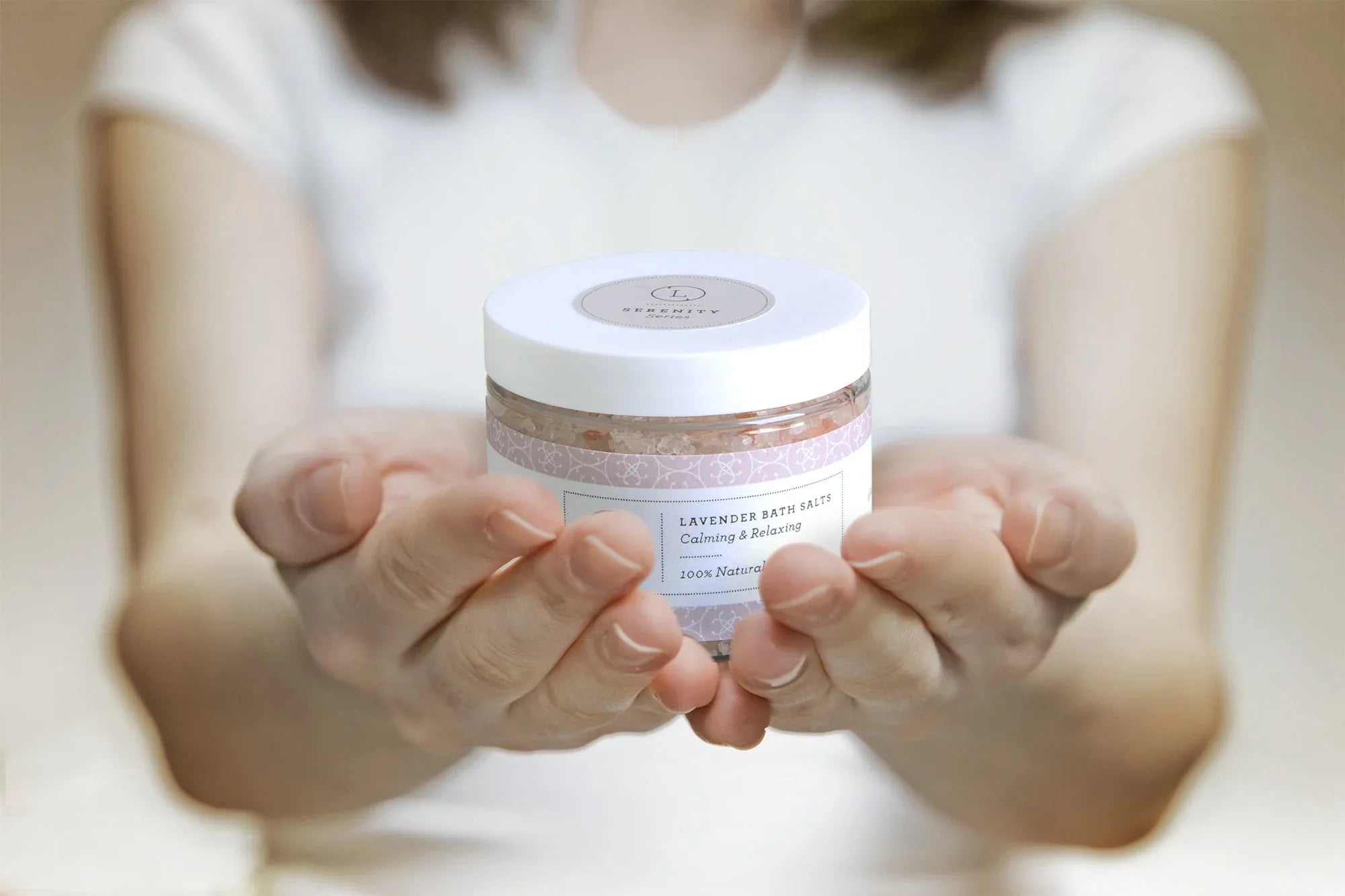 CBD Lavender Natural Bath Salt Soak with CBD. Made with Dead sea, Epsom and Himalayan salts - BIG FRENCHIES