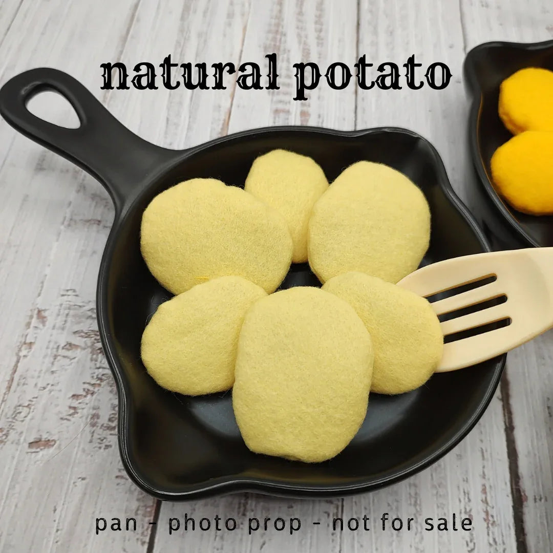 Baked slice potatoes, roasted sweet potato play food - BIG FRENCHIES