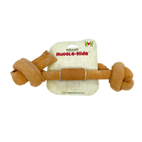 Huggle-Hide® Natural Leather Bone Dog Toy, 3 Pack - BIG FRENCHIES
