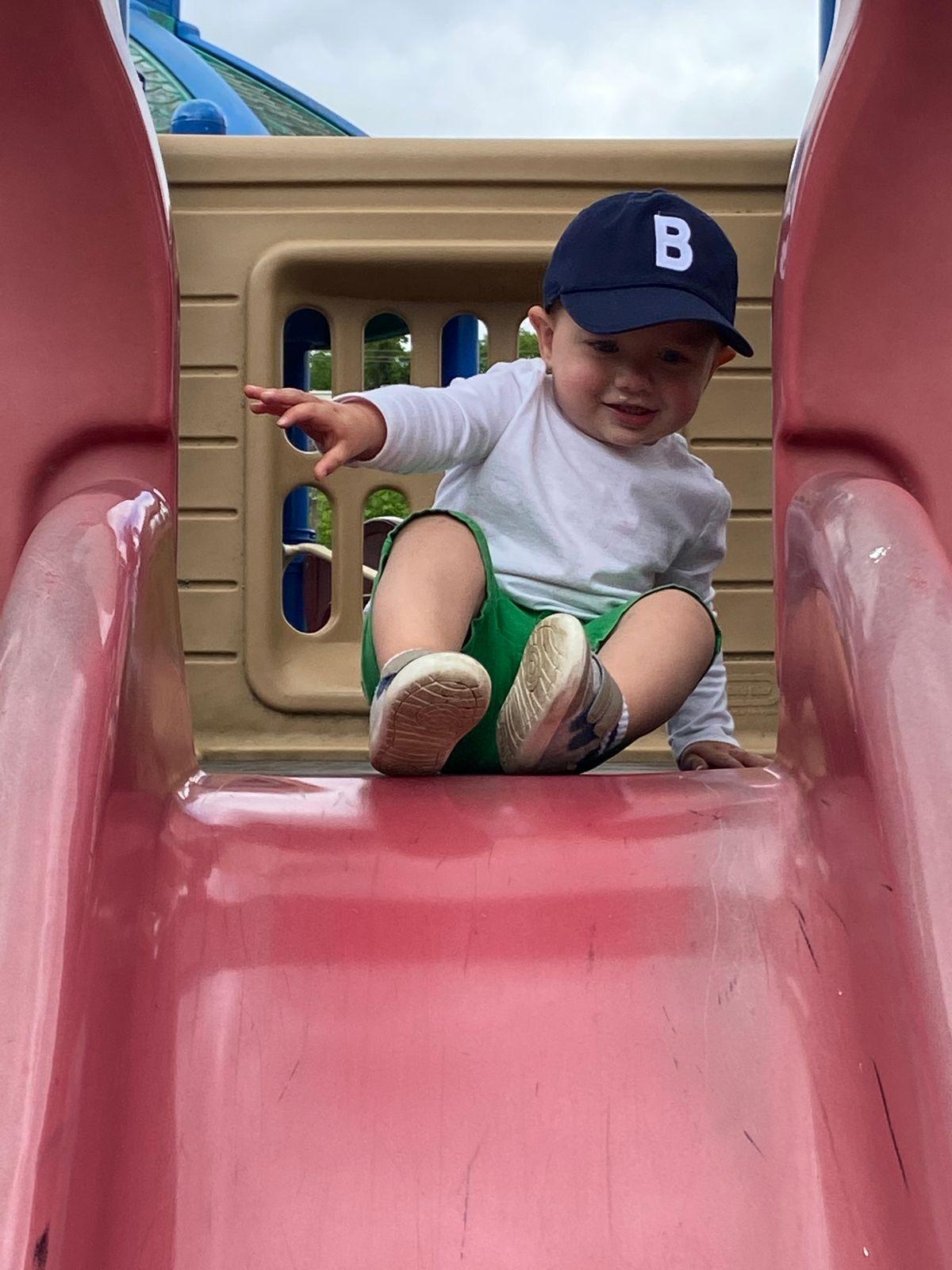 Navy Blue Letter Baseball Hat - BIG FRENCHIES