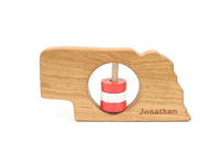 Nebraska State Wooden Baby Rattle™ - BIG FRENCHIES