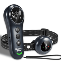 NeoAlly 2-in-1 Dog Training & Bark Control Collar | Automatic Barking Detection, Remote Shock, 5-150lbs Dogs | Rechargeable, Waterproof