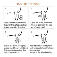 NeoAlly Dog Front Leg Braces: Enhance Safety with Reflective Straps (Pair)