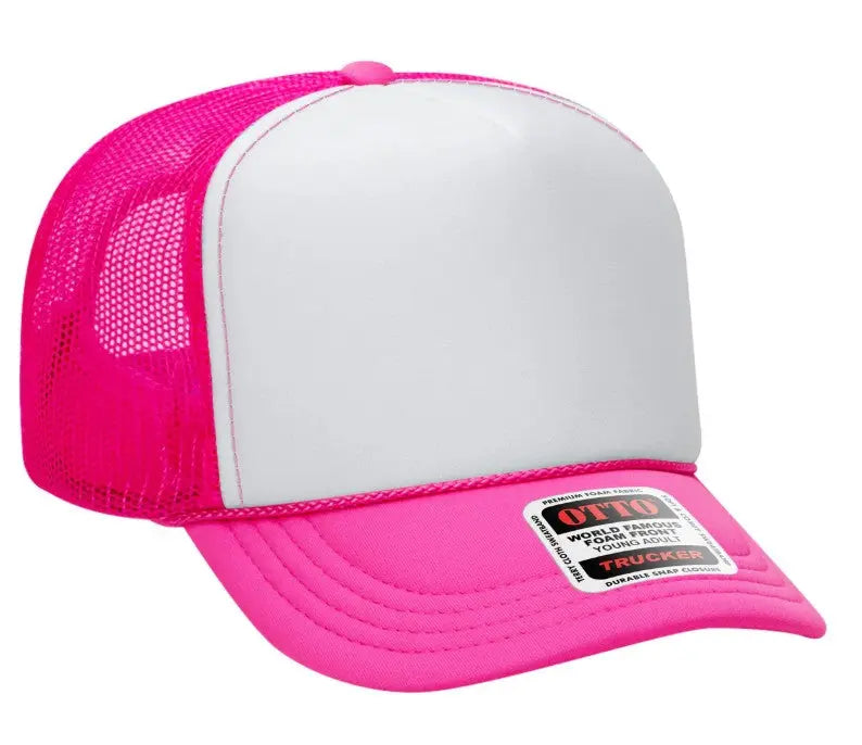On My Husband's Last Nerve Skeleton Design Adult Otto Foam Trucker Hat