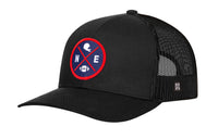 Boston Trucker Hat  |  Black BOS X Football Snapback
