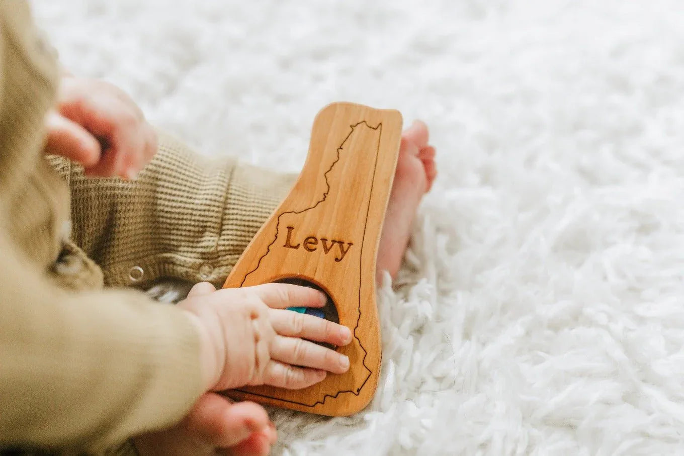 New Hampshire State Wooden Baby Rattle™ - BIG FRENCHIES