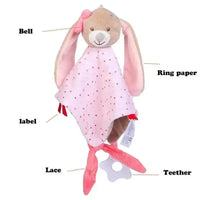 New Incredible Stuffed Toys Soft Animal Rabitt Kids Toy Soothe Appease Towel Saliva Plush Toy for Sleep Pacify Toy Infants Newborn Doll Baby Toys 0 12 Months - BIG FRENCHIES