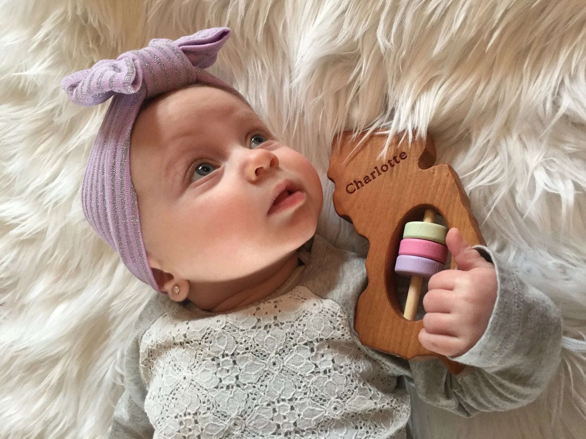 New Jersey State Wooden Baby Rattle™ - BIG FRENCHIES