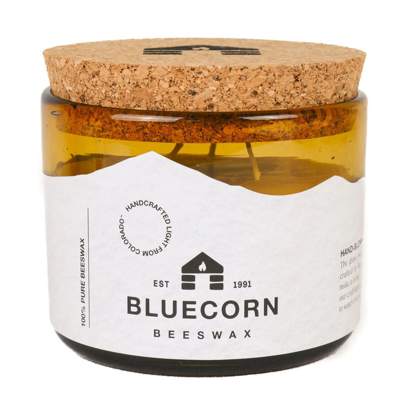Pure Beeswax Candle in Blown Glass - BIG FRENCHIES