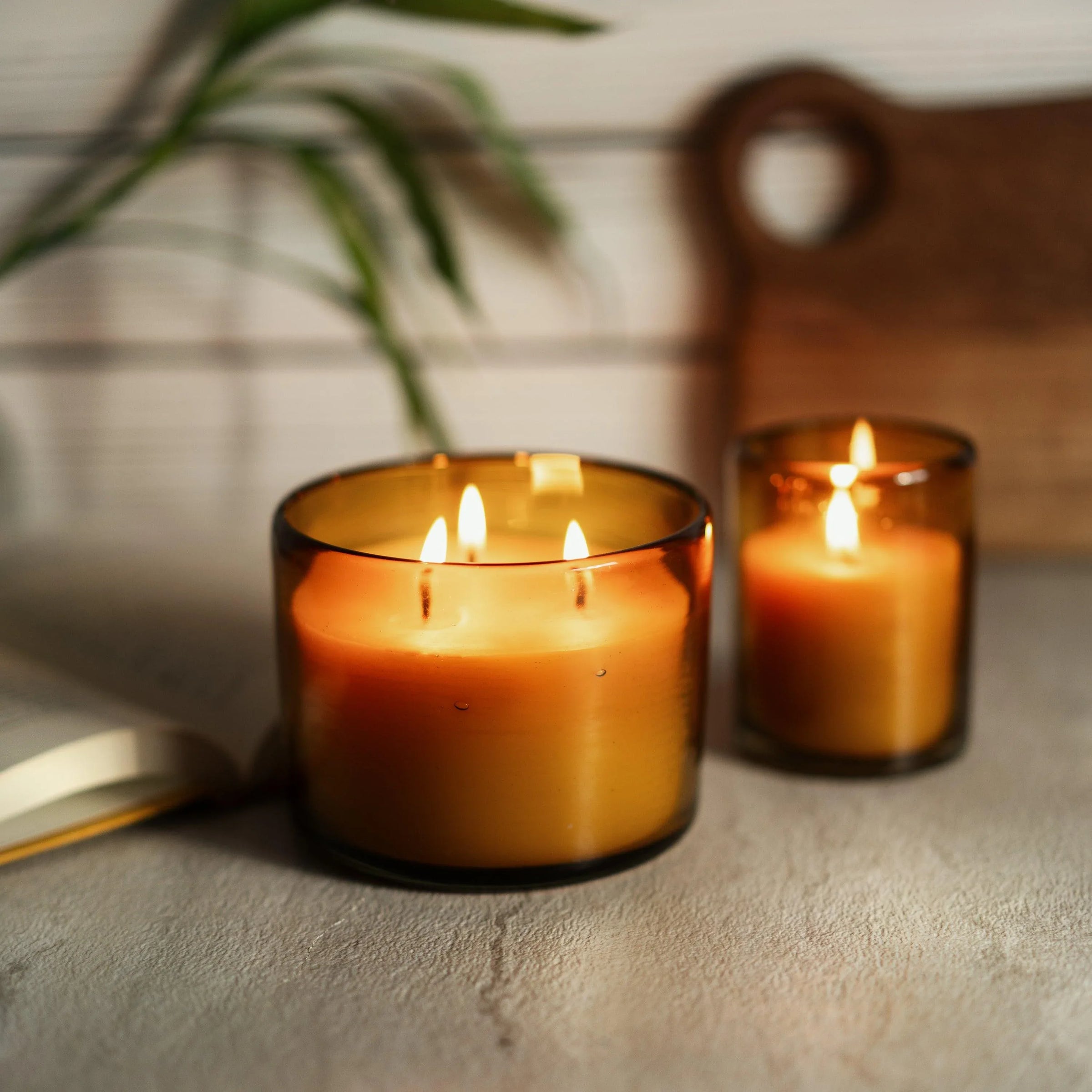 Pure Beeswax Candle in Blown Glass - BIG FRENCHIES