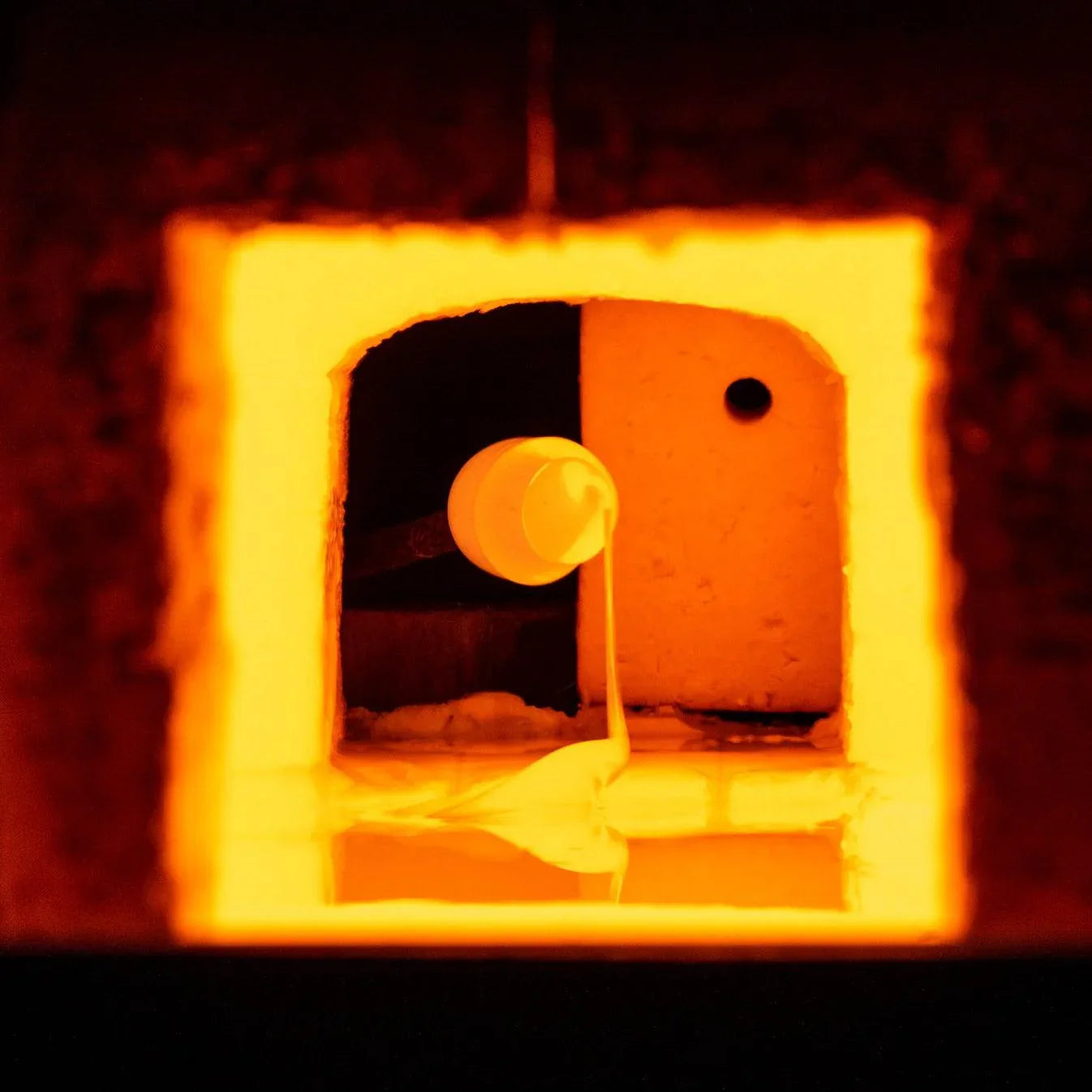 Pure Beeswax Candle in Blown Glass - BIG FRENCHIES