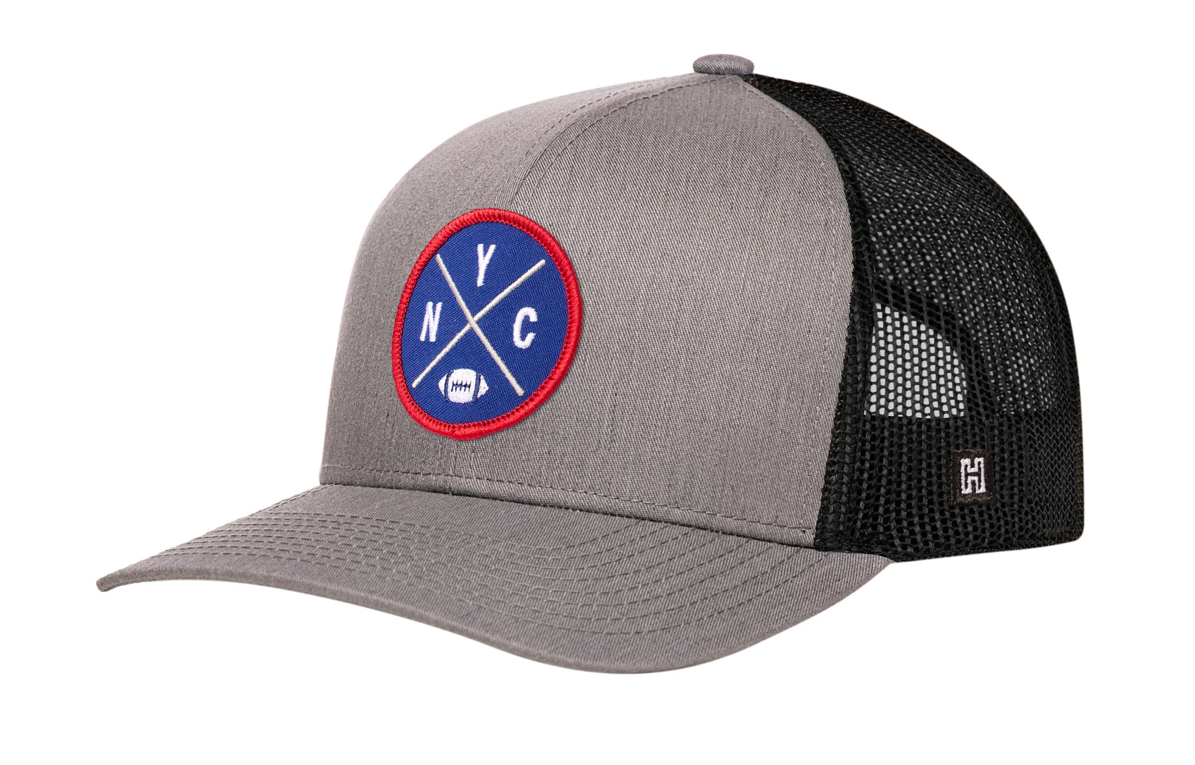 New York Trucker Hat  |  Black NYC X Football Snapback