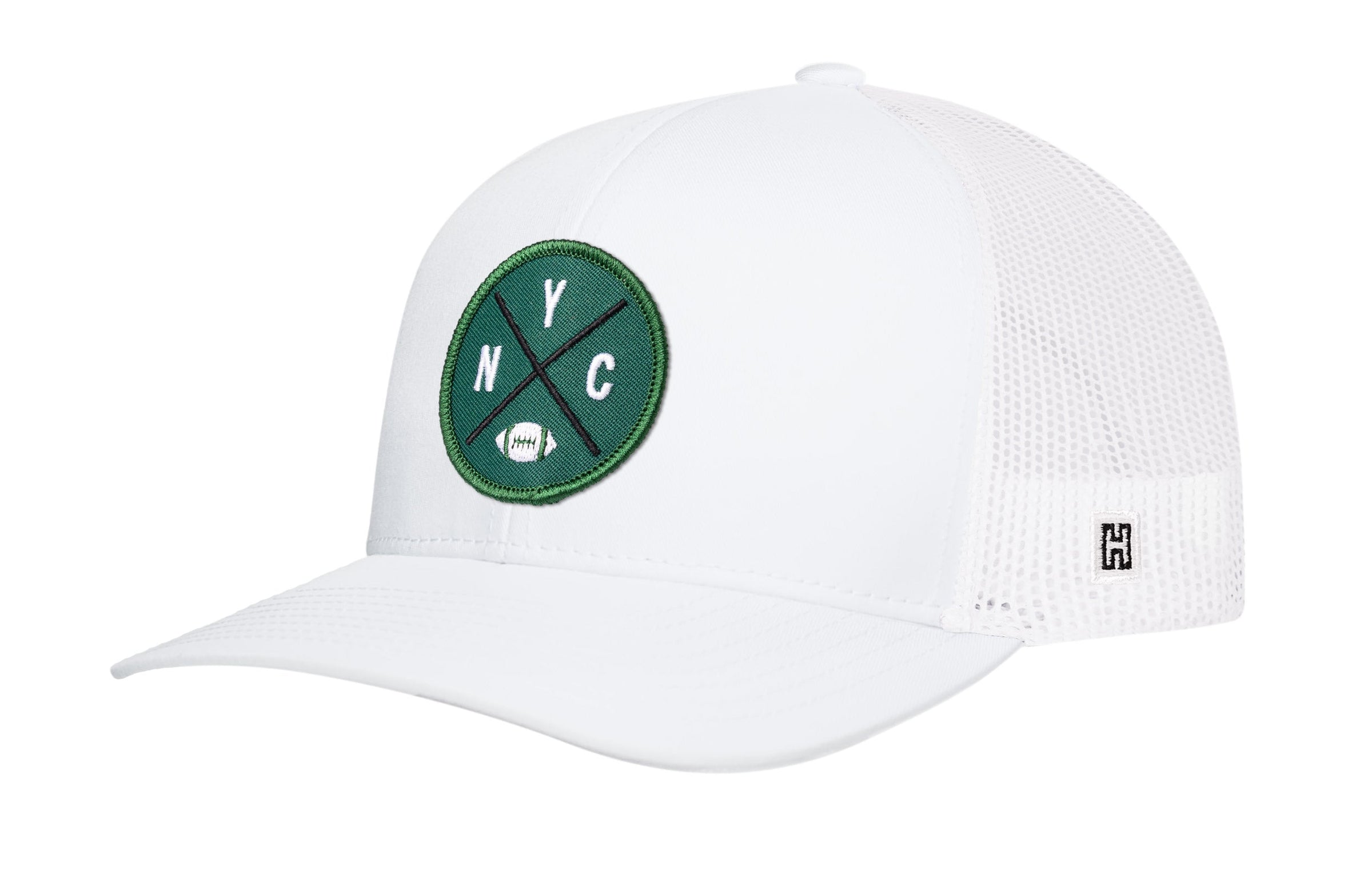 New York Trucker Hat  |  Black NYC X Football Snapback
