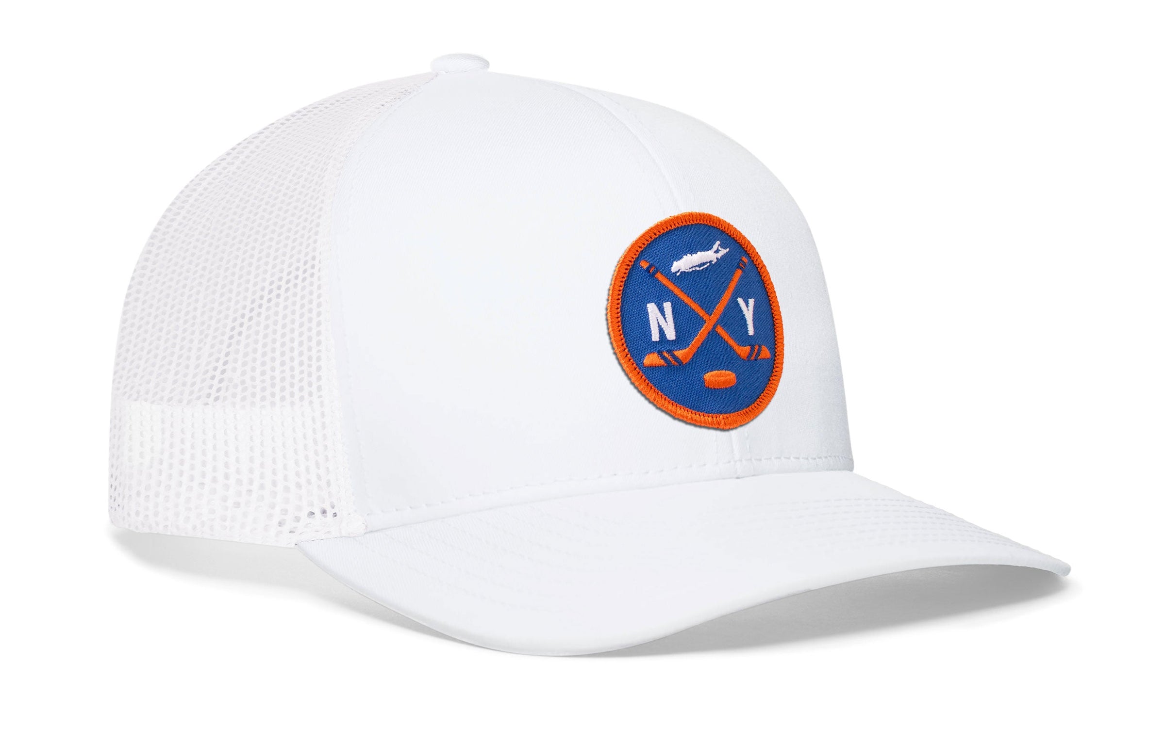 New York Hockey Trucker Hat  |  NY X Snapback
