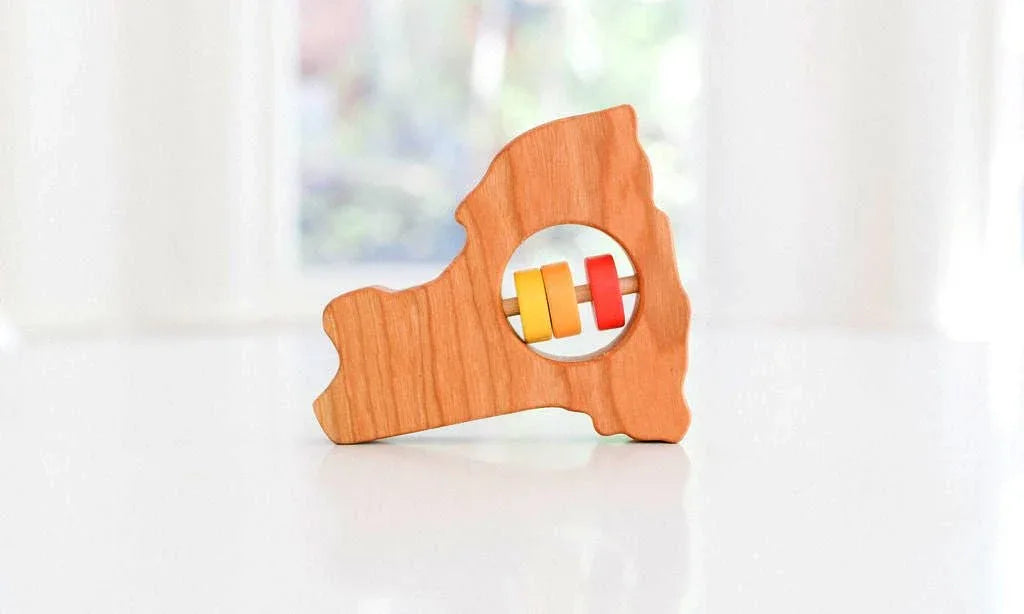 New York State Wooden Baby Rattle™ - BIG FRENCHIES