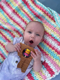 New York State Wooden Baby Rattle™ - BIG FRENCHIES