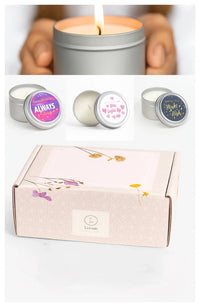 Trio of Tin Soy Candle - Scented with Bergamot and Lavender Essential oils - BIG FRENCHIES