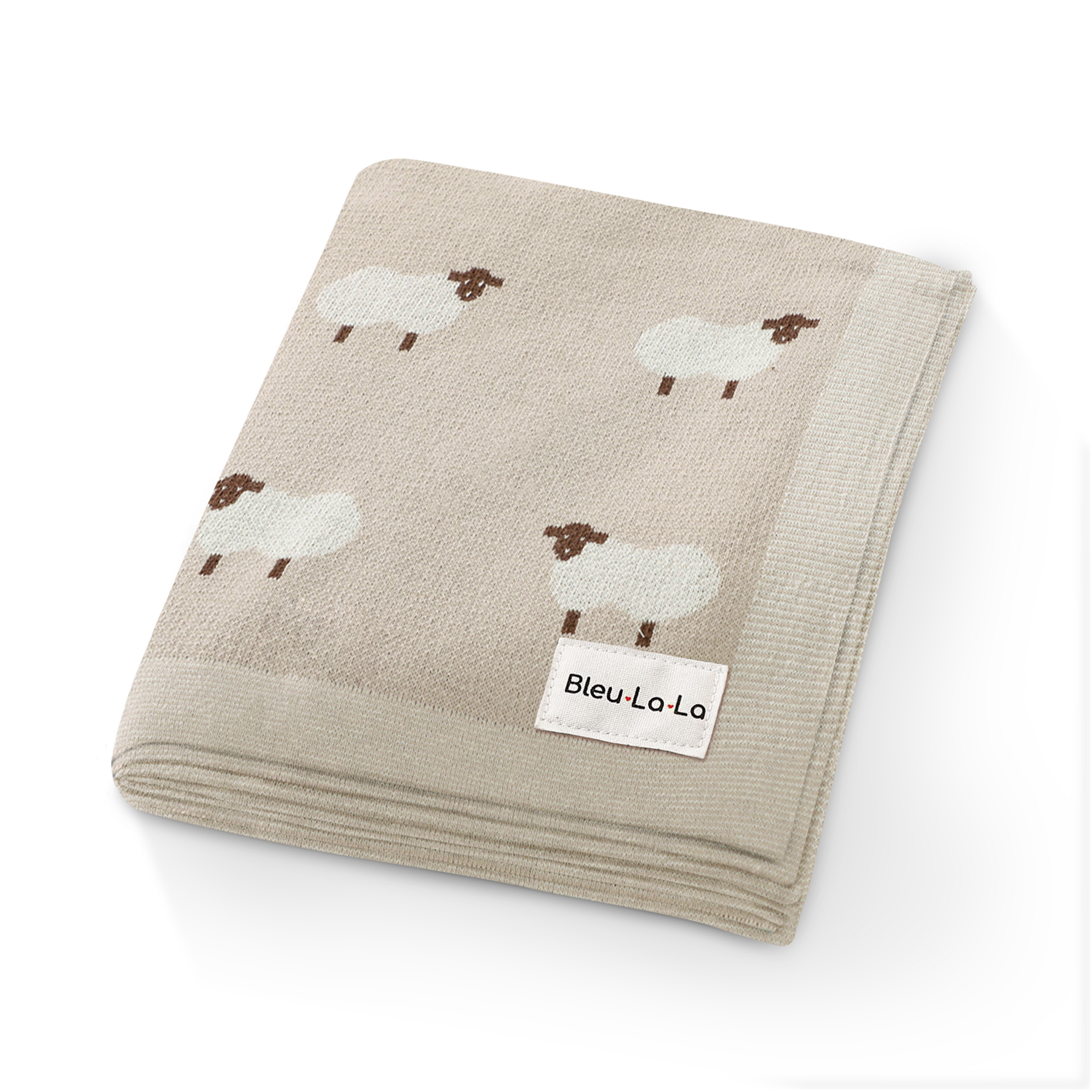 Whimsy Collection - Luxury 100% Cotton Knit Swaddle Baby Blanket